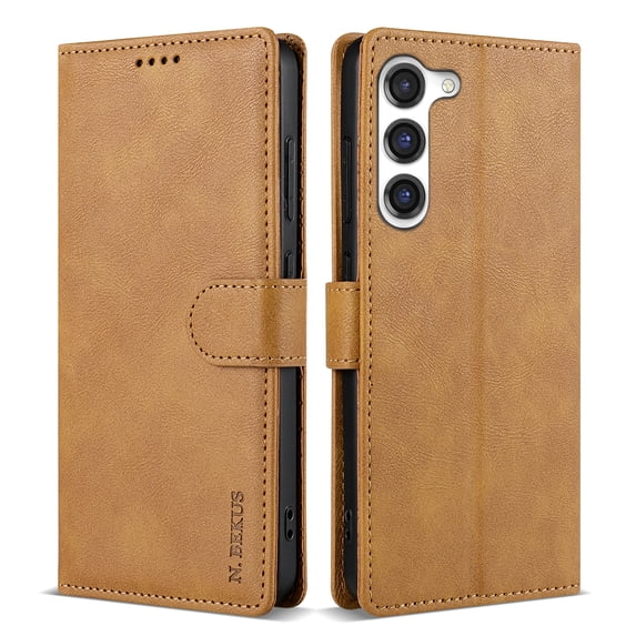 Allytechgroup Compatible with Samsung Galaxy S20 FE Wallet Case, PU Leather Flip Case with Card Holders RFID Blocking Shockproof Protective Phone Cover for Women Men, Brown