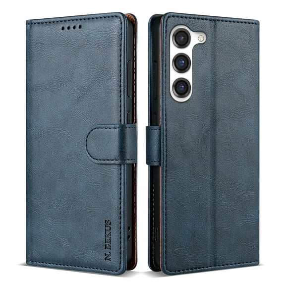 Allytechgroup Compatible with Samsung Galaxy S20 FE Wallet Case, PU Leather Flip Case with Card Holders RFID Blocking Shockproof Protective Phone Cover for Women Men, Blue