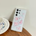 thumbnail image 1 of Allytechgroup Compatible with Samsung Galaxy S21 Ultra Case, Clear Shockproof Soft Cover Butterfly Printed Design Soft TPU Protective Case with Air Cushion Corners for Women Girls, White, 1 of 9