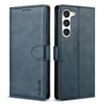 thumbnail image 1 of Allytechgroup Compatible with Samsung Galaxy S21+ Wallet Case, PU Leather Flip Case with Card Holders RFID Blocking Shockproof Protective Phone Cover for Women Men, Blue, 1 of 9