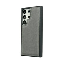 Allytechgroup Compatible with Samsung Galaxy S22 Ultra Case, PU Leather Slim Fit for Women Men Shockproof Protective Back Cover Phone Case for Samsung Galaxy S22 Ultra, Grey