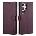thumbnail image 1 of Allytechgroup Compatible with Samsung Galaxy S24 Ultra Wallet Case, PU Leather Flip Case with Card Holders RFID Blocking Shockproof Protective Phone Cover for Women Men, Winered, 1 of 9