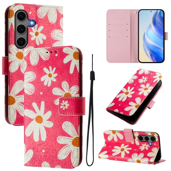 Allytechgroup Compatible with Samsung Galaxy S26+ Wallet Case, Built-in Lanyard Credit Card Holder PU Leather Flip Kickstand Protective Shockproof Cover for Samsung Galaxy S26+, U