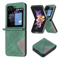 thumbnail image 1 of Allytechgroup Compatible with Samsung Galaxy Z Flip 6 5G Case, Lightweight PU Leather Full Protection Anti-Shock Non-Slip Folio Case for Galaxy Z Flip6 5G, Green, 1 of 5