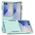 thumbnail image 1 of Allytechgroup Compatible for Samsung Galaxy Z Flip 7, Rugged Shockproof Military Grade Protection Dual Layers Hard PC TPU Phone Case for Galaxy Z Flip 7, Mint, 1 of 6