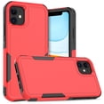 thumbnail image 1 of Allytechgroup Compatible for Apple iPhone 11, Rugged Shockproof Military Grade Protection Dual Layers Hard PC TPU Phone Case for iPhone 11, Red, 1 of 5