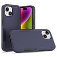 thumbnail image 1 of Allytechgroup Compatible for Apple iPhone 15, Rugged Shockproof Military Grade Protection Dual Layers Hard PC TPU Phone Case for iPhone 15, Darkblue, 1 of 5
