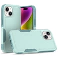 thumbnail image 1 of Allytechgroup Compatible for Apple iPhone 15, Rugged Shockproof Military Grade Protection Dual Layers Hard PC TPU Phone Case for iPhone 15, Mint, 1 of 5