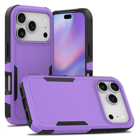 Allytechgroup Compatible for Apple iPhone Air, Rugged Shockproof Military Grade Protection Dual Layers Hard PC TPU Phone Case for iPhone Air, Purple