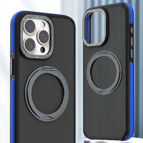 Allytechgroup Compatible with iPhone 11 Case, 360° Rotatable Ring Holder Camera & Screen Protection Military Grade Drop Protection Shockproof Cover for iPhone 11 Case, Blue