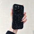thumbnail image 1 of Allytechgroup Compatible with iPhone 11 Case for Women Girls, Slim Fit Leopard Print Pattern Shockproof Anti-Scratch Protection Bumper Phone Case for iPhone 11 Case, Black, 1 of 7
