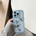 thumbnail image 1 of Allytechgroup Compatible with iPhone 11 Pro Case, Clear Shockproof Soft Cover Butterfly Printed Design Soft TPU Protective Case with Air Cushion Corners for Women Girls, Blue, 1 of 8