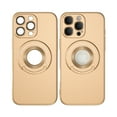 thumbnail image 1 of Allytechgroup Compatible for iPhone 11 Pro Max Case with Kickstand, Support Wireless Charging Slim Fit Shockproof Protective Magnetic Phone Case for Women Men, Gold, 1 of 5