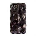 thumbnail image 1 of Allytechgroup Compatible with iPhone 11 Wavy Phone Case, Cute Coquette 3D Wave Bubble Pattern and Stylish Wavy Border Protection Shockproof Phone Case for Women Girls, Black, 1 of 10