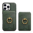 thumbnail image 1 of Allytechgroup Detachable Cards Holder Wallet Cell Phone Case with Credit Card Slot for Apple iPhone 14, Green, 1 of 7