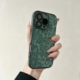 thumbnail image 1 of Allytechgroup Compatible with iPhone 15 Case for Women Girls, Slim Fit Leopard Print Pattern Shockproof Anti-Scratch Protection Bumper Phone Case for iPhone 15 Case, Green, 1 of 7