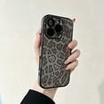 thumbnail image 1 of Allytechgroup Compatible with iPhone 15 Pro Case for Women Girls, Slim Fit Leopard Print Pattern Shockproof Anti-Scratch Protection Bumper Phone Case for iPhone 15 Pro Case, Gray, 1 of 7