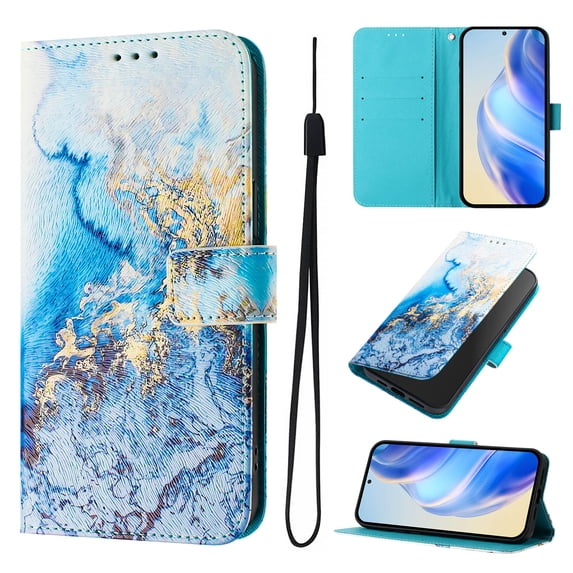Allytechgroup Compatible with iPhone 15 Pro Wallet Case, Credit Card Holder PU Leather Flip Kickstand Protective Shockproof Cover for iPhone 15 Pro, P