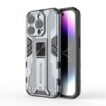 thumbnail image 1 of Allytechgroup Compatible with iPhone 16 Case with Stand, Rotated Kickstand Hard PC Soft TPU Military Grade Shockproof Protective Cover for iPhone 16 Case Women Men, Gray, 1 of 8