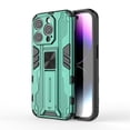 thumbnail image 1 of Allytechgroup Compatible with iPhone 16 Case with Stand, Rotated Kickstand Hard PC Soft TPU Military Grade Shockproof Protective Cover for iPhone 16 Case Women Men, Green, 1 of 8