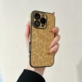 thumbnail image 1 of Allytechgroup Compatible with iPhone 16 Pro Case for Women Girls, Slim Fit Leopard Print Pattern Shockproof Anti-Scratch Protection Bumper Phone Case for iPhone 16 Pro Case, Yellow, 1 of 7