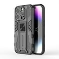thumbnail image 1 of Allytechgroup Compatible with iPhone 16 Pro Max Case with Stand, Rotated Kickstand Hard PC Soft TPU Military Grade Shockproof Protective Cover for iPhone 16 Pro Max Case Women Men, Black, 1 of 8