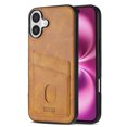 thumbnail image 1 of Allytechgroup Compatible with iPhone 16 Wallet Case with Credit Card Slot, PU Leather Slim Wallet Phone Case for Women Men Military Grade Drop Protection for iPhone 16, Yellow, 1 of 8