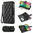 thumbnail image 1 of Allytechgroup Compatible with iPhone XR Flip Case with Lanyard, PU Leather Credit Card Slot Shockproof Protective Back Cover Phone Wallet Case with Shoulder Strap for iPhone XR, Black, 1 of 8