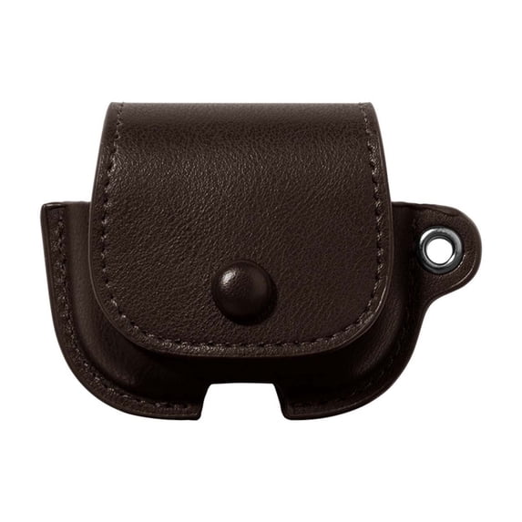 Allytechgroup Compatible with Airpods Pro (2019) Case, PU Leather Shockproof Protective Headphone Case Cover for Apple Airpods Pro (2019), Darkbrown