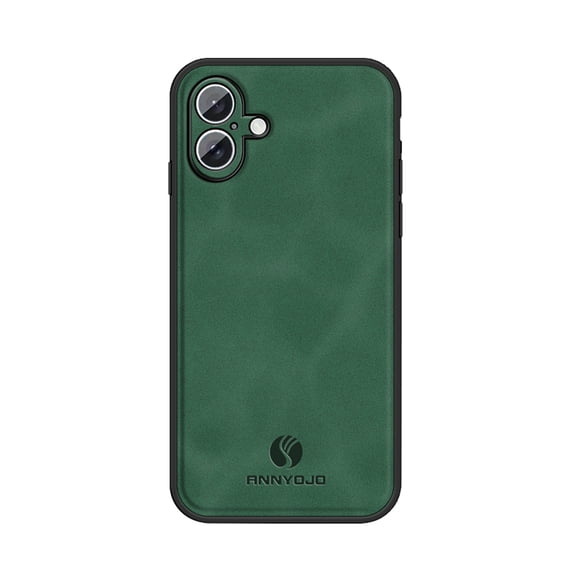 Allytechgroup Compatible with iPhone 16 Plus Case, PU Leather Shockproof Full Body Protective Cover Phone Cases for iPhone 16 Plus, Darkgreen