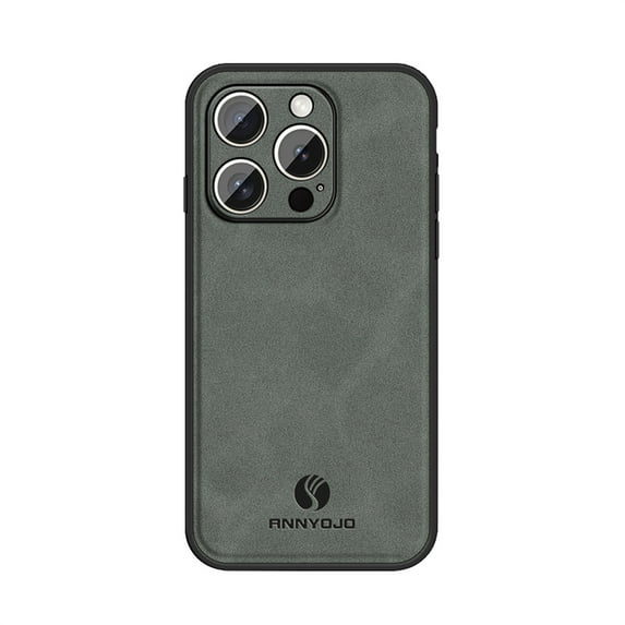 Allytechgroup Compatible with iPhone 16 Pro Max Case, PU Leather Shockproof Full Body Protective Cover Phone Cases for iPhone 16 Pro Max, Gray