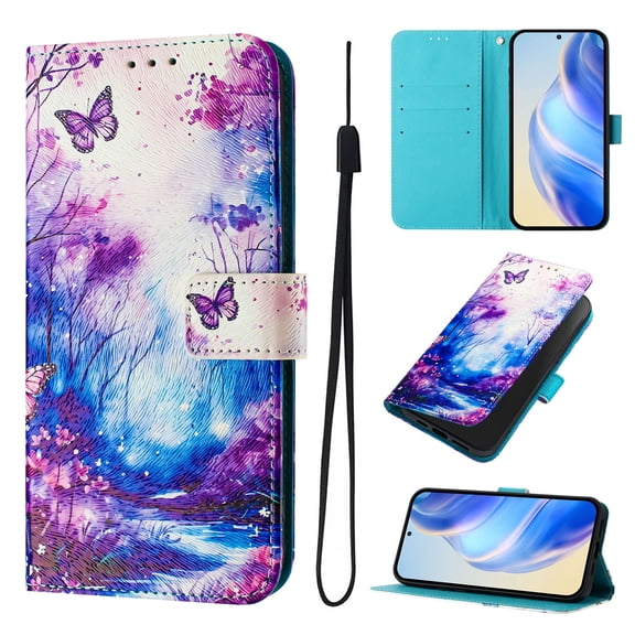 Allytechgroup Compatible with iPhone XS/X Wallet Case, Credit Card Holder PU Leather Flip Kickstand Protective Shockproof Cover for iPhone XS/X, K