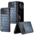 thumbnail image 1 of Allytechgroup Crocodile Print Back Case for Google Pixel 9 Pro Fold, Stylish Cover Slim Fit Shockproof Anti-Scratch Drop Protection Shockproof Phone Case for Google Pixel 9 Pro Fold, Blue, 1 of 5