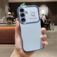 thumbnail image 1 of Allytechgroup Curly Wave Frame Case for Samsung Galaxy S24, Slim Hard PC Plating Frame Phone Case Shockproof Back Cover Bumper for Samsung Galaxy S24 Women Girls, Blue, 1 of 8
