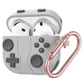 thumbnail image 1 of Allytechgroup Cute Case for Apple AirPods 4th Generation 2024, Shockproof & Dustproof Earpods Case with Keychain, Soft Silicone Protective Cover Compatible with Apple AirPods 4th Gen,Lightgray, 1 of 7
