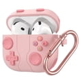 thumbnail image 1 of Allytechgroup Cute Case for Apple AirPods 4th Generation 2024, Shockproof & Dustproof Earpods Case with Keychain, Soft Silicone Protective Cover Compatible with Apple AirPods 4th Gen,Pink, 1 of 7