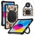thumbnail image 1 of Allytechgroup Cute Case for Apple iPad A16 11th Gen 11" 2025/ iPad 10th Generation 10.9" 2022, Stylish Clear Rotating Stand Shockproof Anti-Scratch Bumper Rugged Kids Cover with Shoulder Strap,Cat, 1 of 7