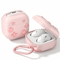 thumbnail image 1 of Allytechgroup Cute Case for Samsung Galaxy Buds Live/ Buds Pro/ Buds FE/ Galaxy Buds 2, Shockproof & Dustproof Earpods Case with Keychain, Soft Silicone Protective Cover, Pink, 1 of 7