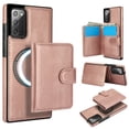 thumbnail image 1 of Allytechgroup Detachable Cards Holder Case for Samsung Galaxy Note 20, RFID Blocking 2 In 1 Wallet PU Leather Case with Stand Compatible with Magsafe Shockproof Cover for Galaxy Note 20, Rosegold, 1 of 5