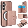 thumbnail image 1 of Allytechgroup Detachable Cards Holder Case for Samsung Galaxy S23 Plus, RFID Blocking 2 In 1 Wallet PU Leather Case with Stand Compatible with Magsafe Shockproof Cover for Galaxy S23 Plus, Rosegold, 1 of 5
