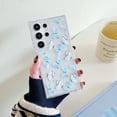 thumbnail image 1 of Allytechgroup Fashion Pattern Series Clear Soft Shell Back Cover Shockproof Anti-Scratch Phone Case for Samsung Galaxy A13 4G, Blue Butterfly, 1 of 9