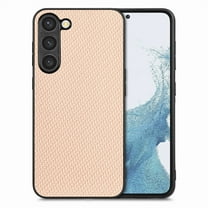 Allytechgroup Fiber Pattern Phone Case for Samsung Galaxy S25 FE, Slim Fit Lightweight Shockproof Anti-Fall Anti-Scratch Non-Slip Luxury Folding Case for Samsung Galaxy S25 FE, Khaki