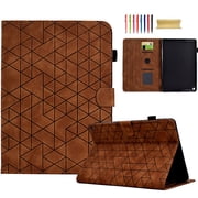 Allytechgroup Fire Max 11 Case, PU Leather Slim Fit Flip Kickstand Auto Sleep Wake Bumper Shockproof Anti-Scratch Smart Case Cover for Amazon Kindle Fire Max 11 13th Generation 11" 2023, Brown