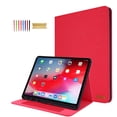 thumbnail image 1 of Allytechgroup Flip Case for Apple Air 11 Inch M3 M2 2025/2024, PU Leather Soft TPU Smart Cover Auto Sleep Wake Cards Holder Stand Protective Shockproof Case for iPad Air 11 Inch, Red, 1 of 7