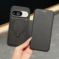 thumbnail image 1 of Allytechgroup Flip Case for Google Pixel 9 / 9 Pro, Magnetic Kickstand Protective Cover with Card Pocket, Credit Card Slot, Lightweight Non-Slip PU Leather PC+TPU Support Wireless Charging, Black, 1 of 5