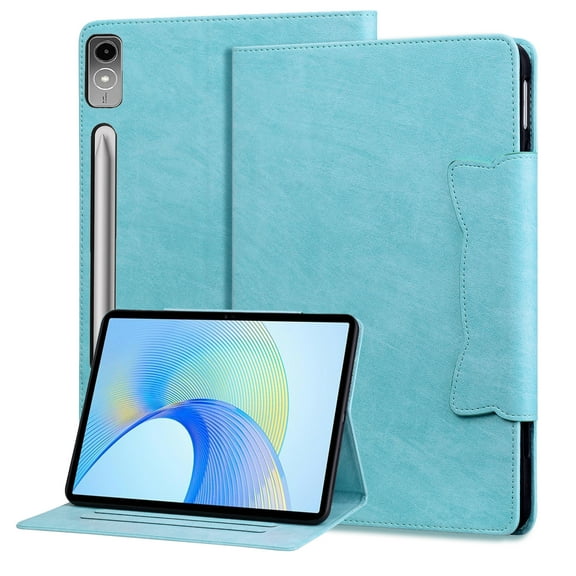 Allytechgroup Flip Case for Lenovo Tab M11 (TB-330FU/TB-330XU) 11 inch Tab K11 2024, Cute Cat Magnetic Closure Premium PU Leather Folio Stand Protective Multi Angle Viewing Stand, Skyblue