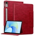 thumbnail image 1 of Allytechgroup Flip Case for Lenovo Tab P12 12.7 Inch, Cute Cat Magnetic Closure Premium PU Leather Folio Stand Protective Multi Angle Viewing Stand Tablet Case for Lenovo Tab P12, Red, 1 of 5