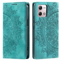 Allytechgroup Flip Case for Moto G Play 4G (2024), Built-in Credit Card Slot RFID Blocking PU Leather Rugged Stand Phone Case Shockproof Protective Back Cover for Moto G Play 4G (2024), Green