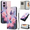 thumbnail image 1 of Allytechgroup Flip Case for Motorola Moto G 5G 2024/ G Play 5G 2024 with Lanyard, PU Leather Wallet Bumper with Credit Card Slot RFID Blocking Shockproof Full Body Protective Cover, B, 1 of 9