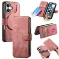 thumbnail image 1 of Allytechgroup Flip Case for iPhone 17 with Credit Card Slot, PU Leather Wallet Phone Case Kickstand Shockproof Magnetic Back Cover for iPhone 17, Pink, 1 of 9
